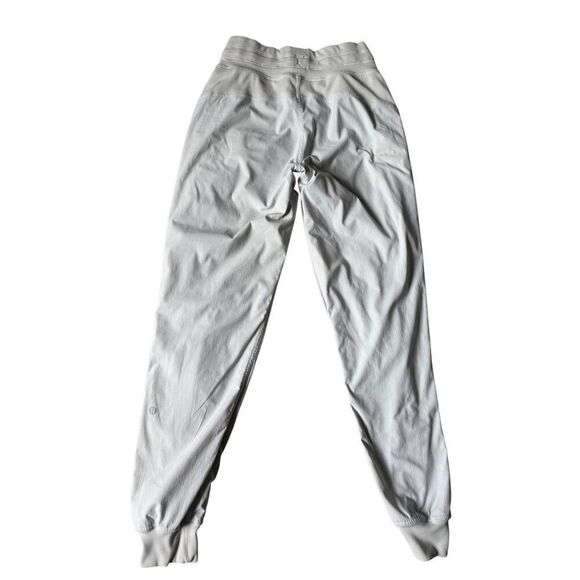 Lululemon Dance Studio Jogger Full Length Mid Rise Sheer Blue Lined Size 2 - Picture 2 of 9